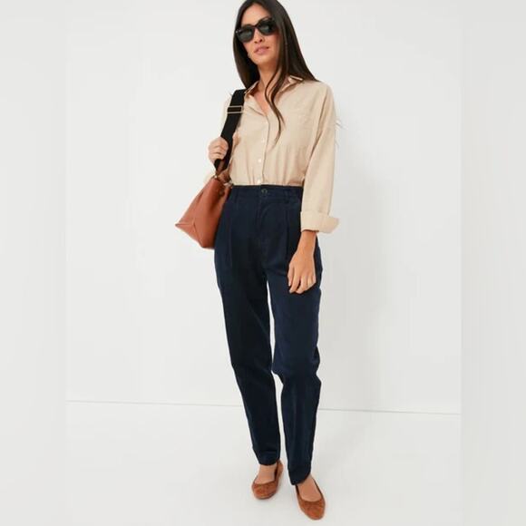 Tuckernuck Pants - Tuckernuck Alex Mill Boy Pant in Rugged‎ Corduroy Navy blue high rise